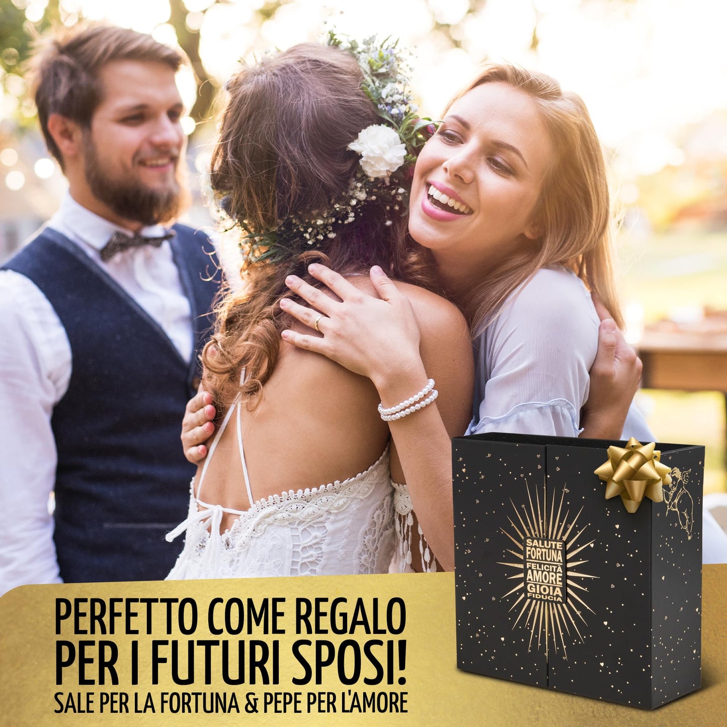 BUTLERBELL® Salz und Pfeffermühle Holz inkl. Untersetzer in luxuriöser Geschenkbox ideal als Hochzeitsgeschenk | Geschenke zur Hochzeit | Hochzeitsgeschenke für Brautpaar | Einweihungsgeschenk